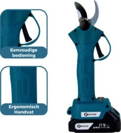 NovarGarden® Elektrische Snoeischaar NG1 - 2x Accu - Elektrisch - Takkenschaar - Op Batterij - 28mm -Tuingereedschap Winkel 1095x1200 1