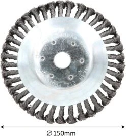 Universele Onkruidborstel Per 5 - 15CM - Max. Toerental 10.000 P/m - Onkruid Verwijderen - Onkruidverwijderaar - Tuingereedschap - Onkruidborstel Bosmaaier - Opzetstuk - SET -Tuingereedschap Winkel 1107x1200