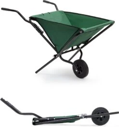 Relaxdays Kruiwagen Opvouwbaar - Inklapbare Tuinwagen - Vouwkruiwagen - Groen - 50 L -Tuingereedschap Winkel 1133x1200 1