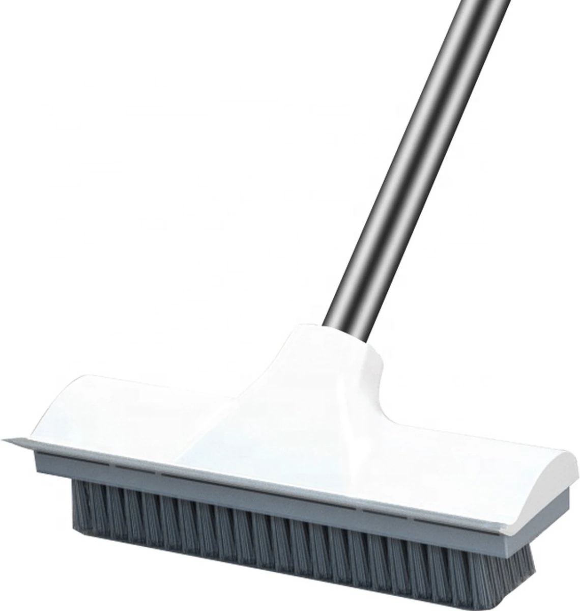 Synx Tools Luiwagen Borstel 2-in-1 Trekker - Badkamer Borstel Vloertrekker Met Steel Schrobborstel - Harde Borstelharen - Vloerwisser Badkamer - Met Telescopische Steel 1 Synx Tools Luiwagen Borstel 2-in-1 Trekker - Badkamer Borstel Vloertrekker Met Steel Schrobborstel - Harde Borstelharen - Vloerwisser Badkamer - Met Telescopische Steel