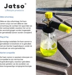 Jatso® Foam Cannon - Snow Foam - Foam Gun - Schuimlans - Foam Gun Auto - Foam Lance - Schuimsproeier - Snow Foam Cannon - Past Op Karcher K1 T/m K7 - Messing - Afneembaar Pistool 7 Jatso® Foam Cannon - Snow Foam - Foam Gun - Schuimlans - Foam Gun Auto - Foam Lance - Schuimsproeier - Snow Foam Cannon - Past Op Karcher K1 T/m K7 - Messing - Afneembaar Pistool -Tuingereedschap Winkel 1151x1200 3