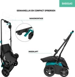 VONROC Elektrische Verticuteermachine - Gazonbeluchter – 1300W – Maaibreedte 320 Mm – 4 Dieptestanden (12/9/6/3 Mm) – Incl. 35L. Opvangbak -Tuingereedschap Winkel 1170x1200