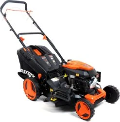 FUXTEC Grasmaaier Benzine - 46cm - Zelfrijdend / Zelftrekkend / Achterwielaandrijving - Mulchfunctie - Opvangbak 50L - FX-RM4646 -Tuingereedschap Winkel 1174x1200 1
