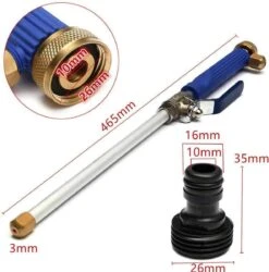 Merkloos Hogedruk-waterjet-Waterspuit-tuinslang | Spuitpistool Aansluiting Op Tuinslang | Hogedruk Waterpistool, Bevestiging Voor Tuinsproeier- Auto Wassen- Terras/tuin Reiniger -Tuingereedschap Winkel 1185x1200 6