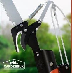 Gardebruk Takkenzaag Telescopisch - 2in1 Zaag & Snoeischaar - Oranje -Tuingereedschap Winkel 1188x1200