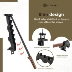 Flowkey® Houtklover XL - Houtsplijter Bijl - Houtkliever Kloofwig Gietijzer - Voor Hout & Aanmaakhout - Inclusief Gratis Bevestigingsset -Tuingereedschap Winkel 1199x1200