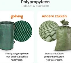 Goliving Tuinafvalzak - Set Van 2- Tuinafvalzakken Opvouwbaar - Tuinzak - Tuinafvalemmer - 2x 280 Liter - Groen 10 Goliving Tuinafvalzak - Set Van 2- Tuinafvalzakken Opvouwbaar - Tuinzak - Tuinafvalemmer - 2x 280 Liter - Groen -Tuingereedschap Winkel 1200x1068 1
