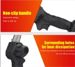 Violeworks® Accu Kettingzaag - Snoeizaag - Mini Kettingzaag - Handkettingzaag - Ook Voor Makita - Elektrische Kettingzaag - Elektrische Snoeischaar - Op Batterij - 2900 MAh - 1080W - 88V -Tuingereedschap Winkel 1200x1075 1