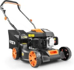 FUXTEC Grasmaaier Benzine - 41cm - 80cc - Duwmaaier - Opvangbak 45L - FX-RM4180 -Tuingereedschap Winkel 1200x1127 1