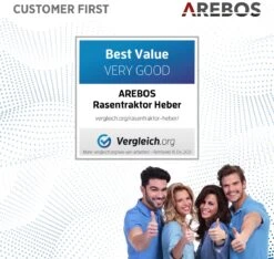 AREBOS Zitmaaierkrik Zitmaaier Kriksysteem Krik Hijstoestel Reinigingshulp 400kg -Tuingereedschap Winkel 1200x1135 5