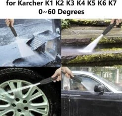 Merkloos 140 Bar Hogedrukspuitlans - Hogedrukreiniger Kärcher-opzetstuk - Verstelbare Sproeikop Voor Karcher Hogedrukreiniger - Accessoire Voor Karcher K1 K2 K3 K4 K5 K6 K7 -Tuingereedschap Winkel 1200x1140 6
