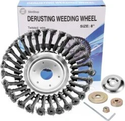 Merkloos SlimShop Onkruidborstel - Bosmaaier Grastrimmer - Onkruid - Onkruidkrabber - Voegenborstel - Onkruidverwijderaar - Max 10.000 Toerental P/m - 20CM -Tuingereedschap Winkel 1200x1154 2