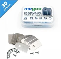 Mesjes Voor Husqvarna Automower - Reservemessen Voor Gardena Robotmaaier - 30st - RVS - Plastic Box - Megoo® -Tuingereedschap Winkel 1200x1155