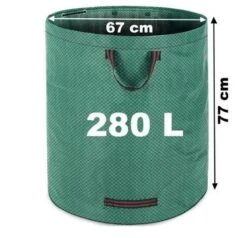 Gardebruk Tuinafvalzak - 2 Stuks 280L – 77x67cm/Opvouwbaar - Groen -Tuingereedschap Winkel 1200x1158 4