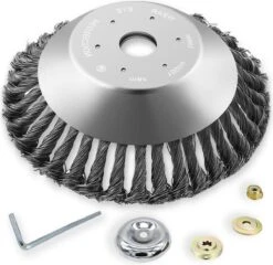 Merkloos SlimShop Onkruidborstel - Bosmaaier Grastrimmer - Onkruid - Onkruidkrabber - Voegenborstel - Onkruidverwijderaar - Max 10.000 Toerental P/m - 20CM