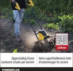Powerplus POWXG72010 Tuinfrees - 1500W - Werkbreedte 450mm - Werkdiepte Max. 220mm - Incl. 6 Messen En Wielen -Tuingereedschap Winkel 1200x1179 2