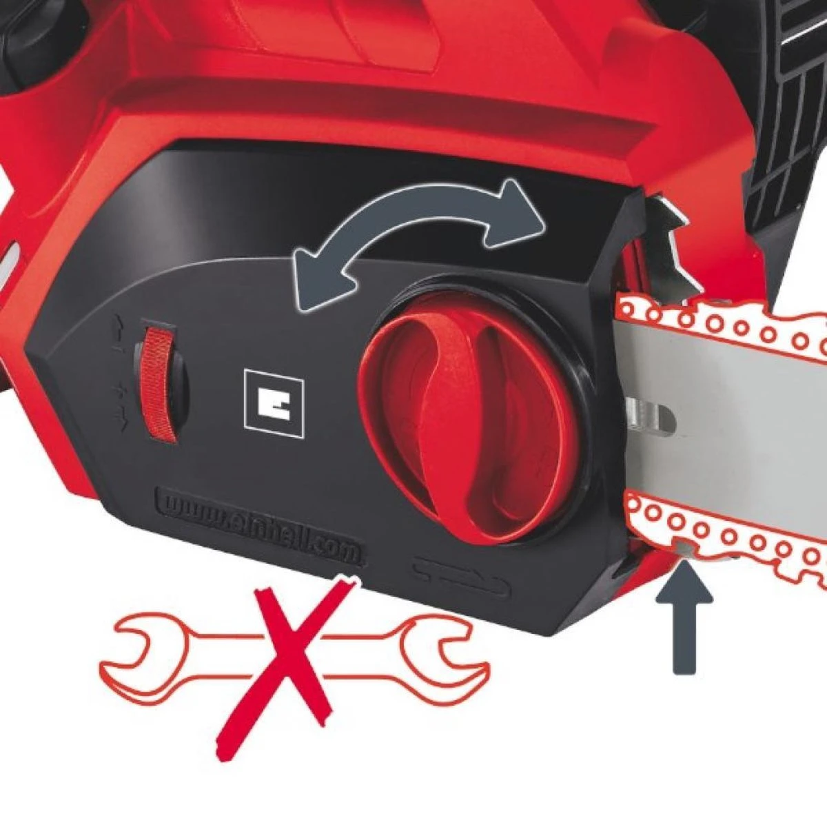 Einhell Elektrische Kettingzaag GH-EC 1835 (1800 Watt - 325 Mm Zaaglengte - Oregon-ketting En Kwaliteitszwaard - Terugslagbescherming En Kettingvangbout) 14 Einhell Elektrische Kettingzaag GH-EC 1835 (1800 Watt - 325 Mm Zaaglengte - Oregon-ketting En Kwaliteitszwaard - Terugslagbescherming En Kettingvangbout) - Afbeelding 14