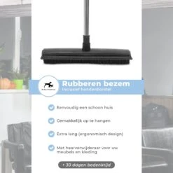 2 In 1 Rubberen Bezem – Bezem Binnen & Buiten – Vloerwisser Met Steel - Met Huisdierhaar Verwijderaar - Vloertrekker – Veger - Extra Lang 160cm -Tuingereedschap Winkel 1200x1200 252