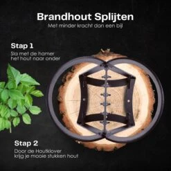Flowkey® Houtklover - Houtsplijter Bijl - Houtkliever Kloofwig Gietijzer - Voor Hout & Aanmaakhout - Inclusief Gratis Hamer -Tuingereedschap Winkel 1200x1200 26