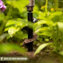 Merkloos Grondboor Voor Planten - 25 CM - Palenboor - Moestuin - Bollenplanter - Zwart -Tuingereedschap Winkel 1200x1200 268