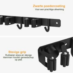 Volcan Bezemhouder - Bezem Ophangsysteem Tuingereedschap - Gereedschapshouder - Zelfklevend - 3M Tape - 3 Houders 4 Haken - RVS Zwart 9 Volcan Bezemhouder - Bezem Ophangsysteem Tuingereedschap - Gereedschapshouder - Zelfklevend - 3M Tape - 3 Houders 4 Haken - RVS Zwart -Tuingereedschap Winkel 1200x1200 314