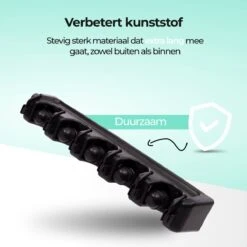 CLEANLY® Bezemhouder - Ophangsysteem Voor Tuingereedschap - Bezem Ophangsysteem - Gereedschapshouder Met Ophanghaken - ABS -Tuingereedschap Winkel 1200x1200 342