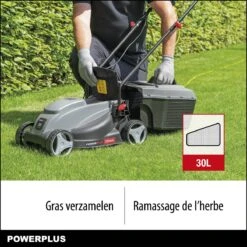 Powerplus POWEG63703 Elektrische Grasmaaier - Grasmachine Voor Kleine Tuin - 1000 W - 32cm Maaibreedte - 30L Opvangbak - Verstelbare Maaihoogte -Tuingereedschap Winkel 1200x1200 362