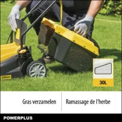 Powerplus POWXG6212T Elektrische Grasmaaier - Grasmachine Voor Kleine En Middelgrote Tuin - 1300W - Maaibreedte 320mm - Verstelbare Maaihoogte - 30L Opvangbak - Incl. Grastrimmer 250W -Tuingereedschap Winkel 1200x1200 412