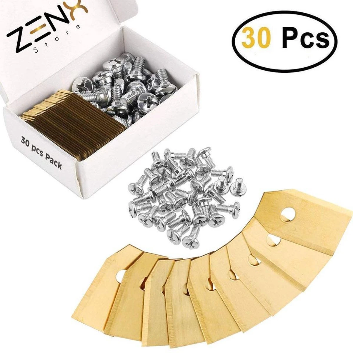 Titanium Robot Grasmaaier Mesjes Voor Husqvarna Automower, Gardena Robotmaaiers 3 Titanium Robot Grasmaaier Mesjes Voor Husqvarna Automower, Gardena Robotmaaiers - Afbeelding 3