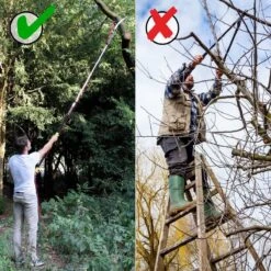 Iceberk Snoeischaar + Snoeizaag (1,45 - 3,70 M) - Telescopische Snoeischaar Voor Het Snoeien Van Bomen En Dichte Struiken Zonder Ladder -Tuingereedschap Winkel 1200x1200 561