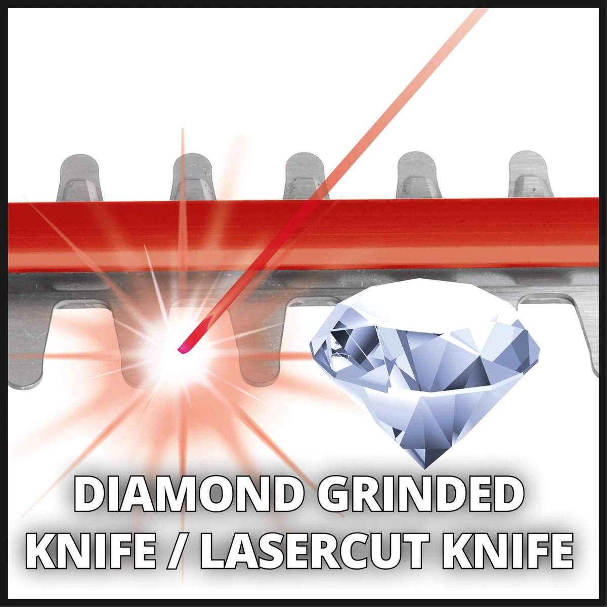 Einhell Accu Heggenschaar GE-CH 1846 Li-Solo Power X-Change (Li-Ion - 18 V - 46 Cm Zaaglengte - 15 Mm Tandafstand - Ergonomische Handgreep - Zonder Accu En Lader) 2 Einhell Accu Heggenschaar GE-CH 1846 Li-Solo Power X-Change (Li-Ion - 18 V - 46 Cm Zaaglengte - 15 Mm Tandafstand - Ergonomische Handgreep - Zonder Accu En Lader) - Afbeelding 2