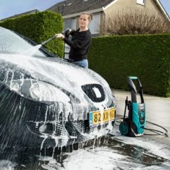 VONROC Hogedrukreiniger V18-2 1800W – 140 Bar – 420 L/h – Incl. 8m Slang, Geïntegreerde Reinigingsmiddelen Tank, Terrasreiniger, Spuitstukken En Accessoires -Tuingereedschap Winkel 1200x1200 649