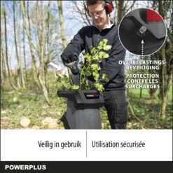Powerplus POWEG5011 Elektrische Hakselaar Versnipperaar - 2400W - Max. Ø40mm - Incl. Duwstok, Wielen En 50L Opvangzak - Heggen, Bomen En Haag - Tuinonderhoud -Tuingereedschap Winkel 1200x1200 808