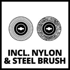 Einhell Accu Voegenreiniger GE-CC 18 Li-Solo Power X-Change (Li-Ion - 18 V - 1200 T/min - Borsteldiameter 10 Cm - Incl. Staal- En Nylonborstel - Zonder Accu En Lader) -Tuingereedschap Winkel 1200x1200 838