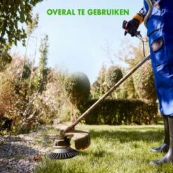 Merkloos SlimShop Onkruidborstel - Bosmaaier Grastrimmer - Onkruid - Onkruidkrabber - Voegenborstel - Onkruidverwijderaar - Max 10.000 Toerental P/m - 20CM -Tuingereedschap Winkel 1200x1200 852