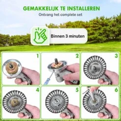 Merkloos SlimShop Onkruidborstel - Bosmaaier Grastrimmer - Onkruid - Onkruidkrabber - Voegenborstel - Onkruidverwijderaar - Max 10.000 Toerental P/m - 20CM -Tuingereedschap Winkel 1200x1200 854