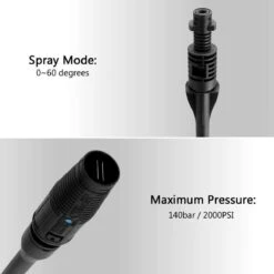 Merkloos 140 Bar Hogedrukspuitlans - Hogedrukreiniger Kärcher-opzetstuk - Verstelbare Sproeikop Voor Karcher Hogedrukreiniger - Accessoire Voor Karcher K1 K2 K3 K4 K5 K6 K7 -Tuingereedschap Winkel 1200x1200 897