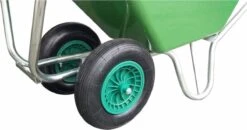 Kruiwagen Met Dubbel Luchtwiel Stal Eco Groen 160 Liter -Tuingereedschap Winkel 1200x634 1