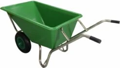 Kruiwagen Met Dubbel Luchtwiel Stal Eco Groen 160 Liter -Tuingereedschap Winkel 1200x681 3