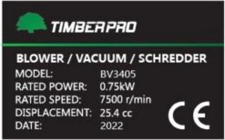 TIMBERPRO - Bladblazer - Benzine - Met Zuig En Versnipperfunctie - Blaassnelheid 225 Km/h - Opvangzak 45 L -Tuingereedschap Winkel 1200x747 4