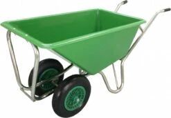 Kruiwagen Met Dubbel Luchtwiel Stal Eco Groen 160 Liter -Tuingereedschap Winkel 1200x833 2