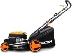 FUXTEC Grasmaaier Benzine - 46cm - Zelfrijdend / Zelftrekkend / Achterwielaandrijving - Mulchfunctie - Opvangbak 50L - FX-RM4646 -Tuingereedschap Winkel 1200x856
