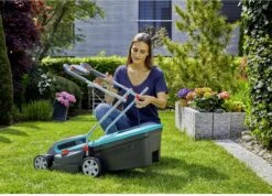 GARDENA - PowerMax 32/36V P4A Ready To Use Set - Grasmaaier (gemotoriseerd) - Maaihoogte 60mm - Snijbreedte 32 Cm -Tuingereedschap Winkel 1200x865