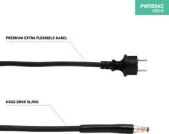 VONROC PRO Hogedrukreiniger V25-2 – 2500W – 195 Bar – 468 L/h – Duurzame Inductiemotor – Incl. 8m Slang, Slanghaspel, Terrasreiniger, Reinigingstank En Meer -Tuingereedschap Winkel 1200x952 1