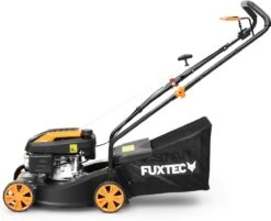 FUXTEC Grasmaaier Benzine - 41cm - 80cc - Duwmaaier - Opvangbak 45L - FX-RM4180 -Tuingereedschap Winkel 1200x976