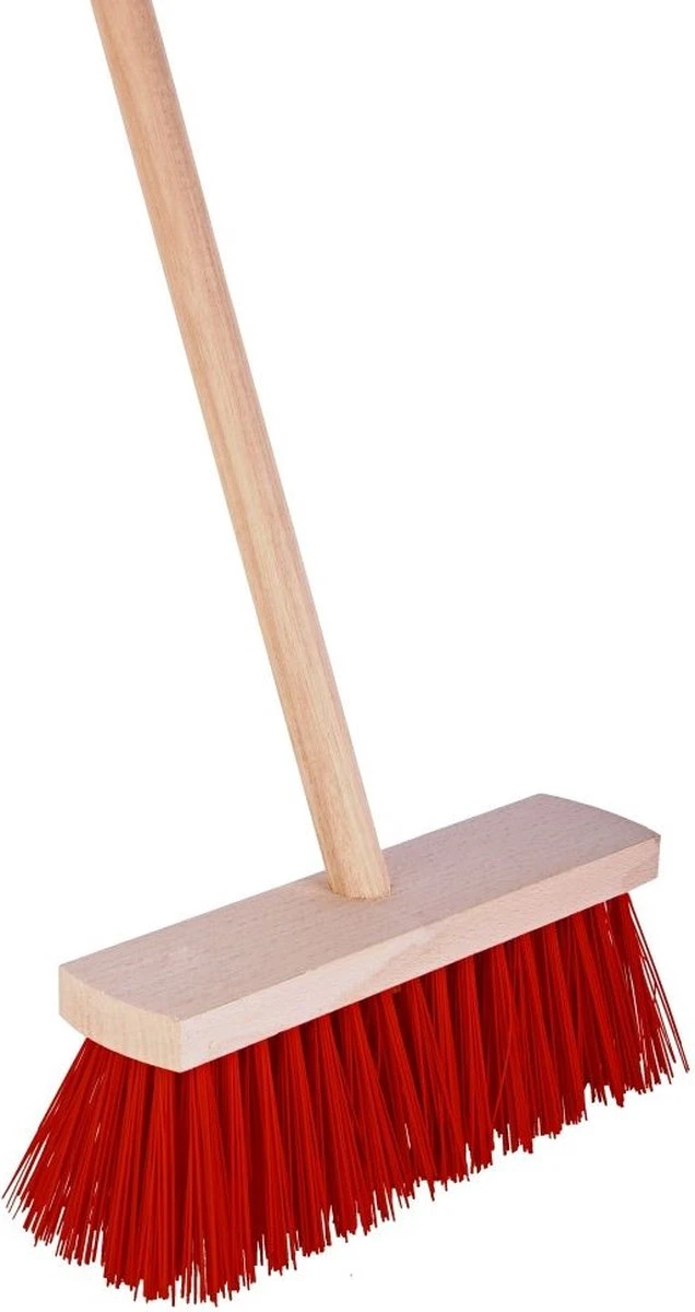 Synx Tools Harde Bezem Rood- Tuinbezem -Nylon - 30 Cm - Straatbezem - Bezems - Besem Veger - Buiten Bezem Met Steel 150 Cm - Schoonmaakartikelen - Schrobborstels 2 Synx Tools Harde Bezem Rood- Tuinbezem -Nylon - 30 Cm - Straatbezem - Bezems - Besem Veger - Buiten Bezem Met Steel 150 Cm - Schoonmaakartikelen - Schrobborstels - Afbeelding 2