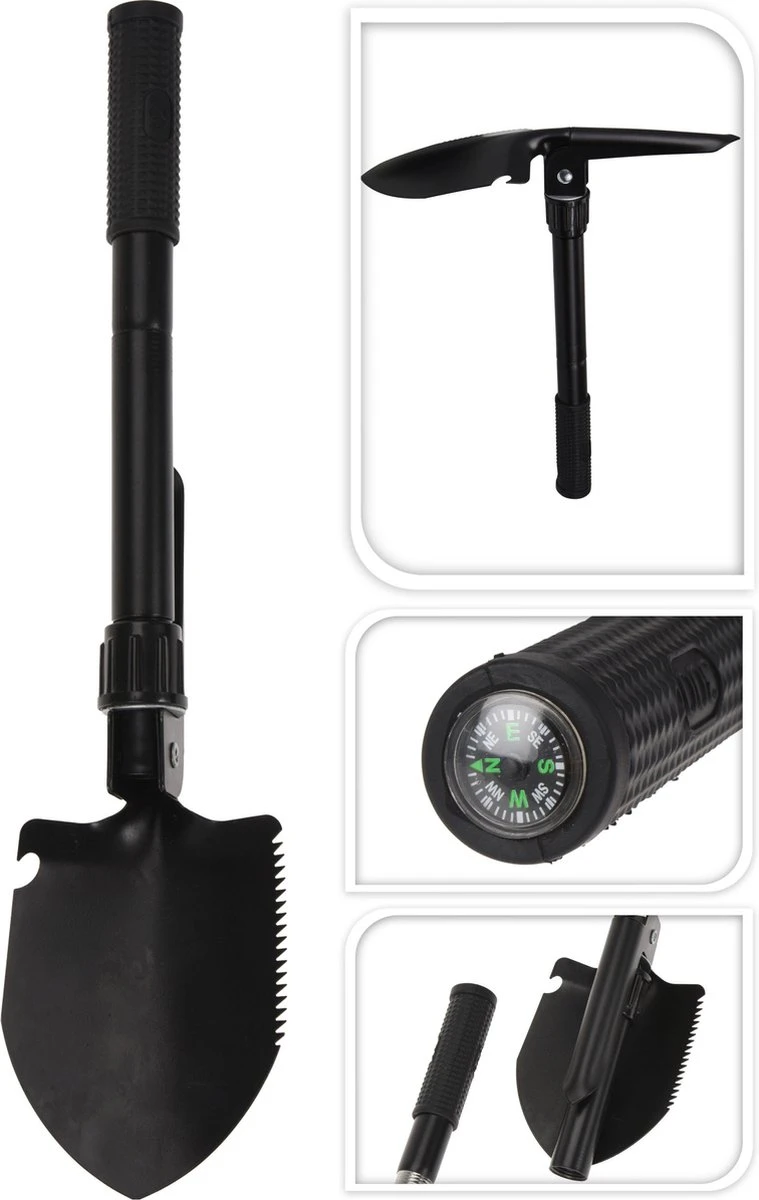 Kleine Klapschep/vouwschep Met Houweel En Hoes 41 X 13 Cm - Outdoor/survival Accessoires 1 Kleine Klapschep/vouwschep Met Houweel En Hoes 41 X 13 Cm - Outdoor/survival Accessoires