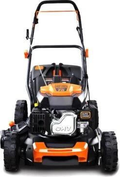 FUXTEC Grasmaaier Benzine - 46cm - Zelfrijdend / Zelftrekkend / Achterwielaandrijving - Mulchfunctie - Opvangbak 50L - FX-RM4646 -Tuingereedschap Winkel 818x1200 2