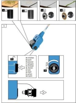 Güde Elektrische Oppervlakte- En Voegenreiniger - MET Telescopische Stang & 4 Voegenborstels - GUB 500 -Tuingereedschap Winkel 883x1200 2
