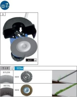 Güde Elektrische Onkruidborstel - Voegenreiniger - 400 Watt - GRF 401 -Tuingereedschap Winkel 956x1200 4